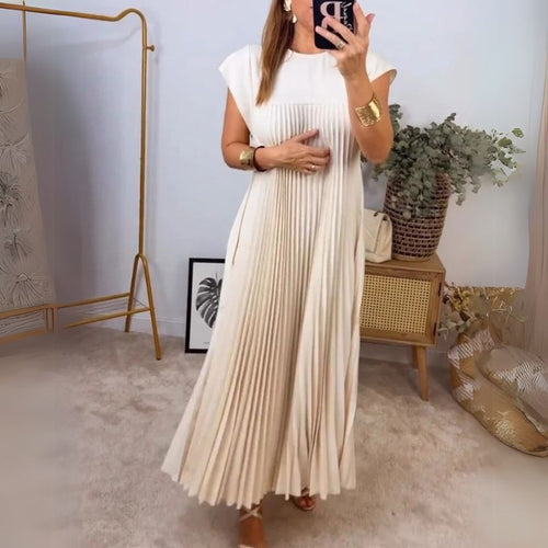 Pleated Maxi Dress