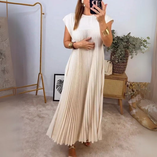 Pleated Maxi Dress