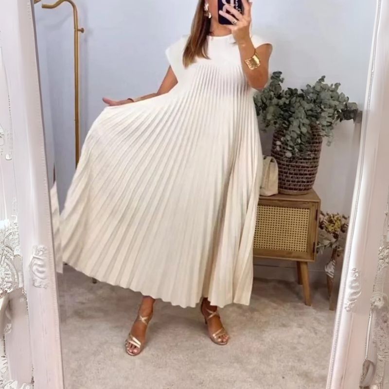 Pleated Maxi Dress